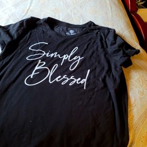 Black graphic ladies T-shirt